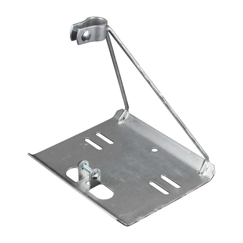 Steel Base plate of BC2844 showing mounting holes ready for installation on roof