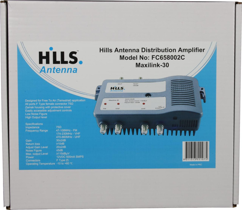 Hills Antenna FC658002C Maxilink-30 Distribution Amplifier