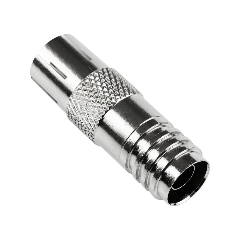 Close-up of BC87156B PAL female connector with hex crimp sleeve