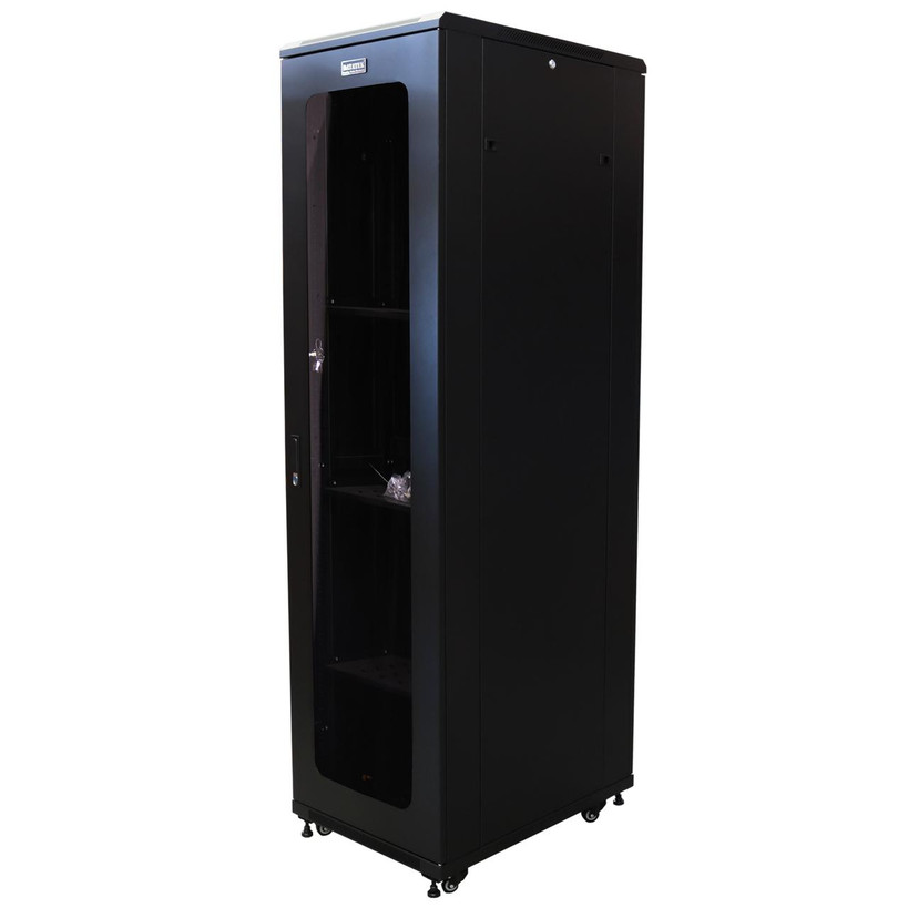 Datatek 45U 600x800 full-height server cabinet fully loaded Australia