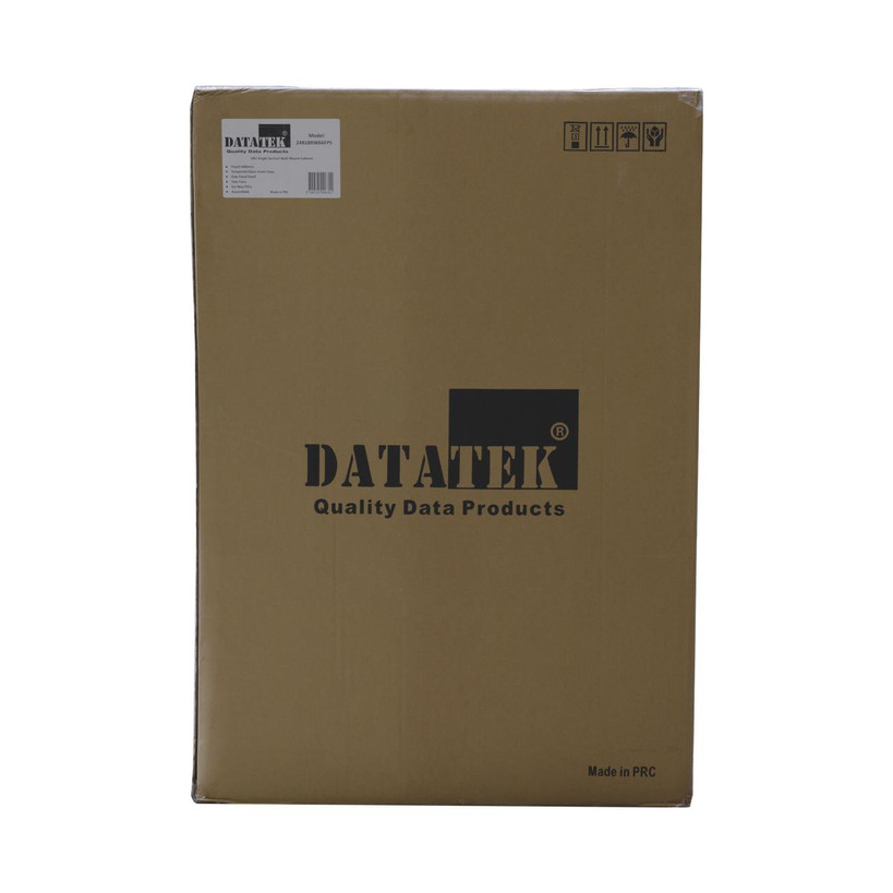 Datatek 18U 600mm deep wall mount cabinet brown box packaging ready to deliver