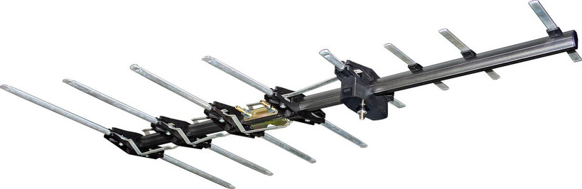 igitek premium Yagi antenna package including rubber boot and F-Type connector, for convenient urban installation