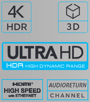 HillsAntenna HDMI Active Optical Cable supporting 4K HDR, 4D Ultra HD, high-speed HDMI with Ethernet and audio return channel