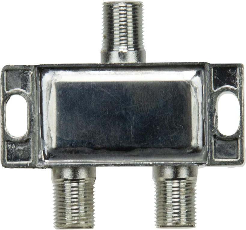 Rear view of Kingray KSP2FRPP input and two reverse-power outputs, easy F-Type connections for Multistacker setups