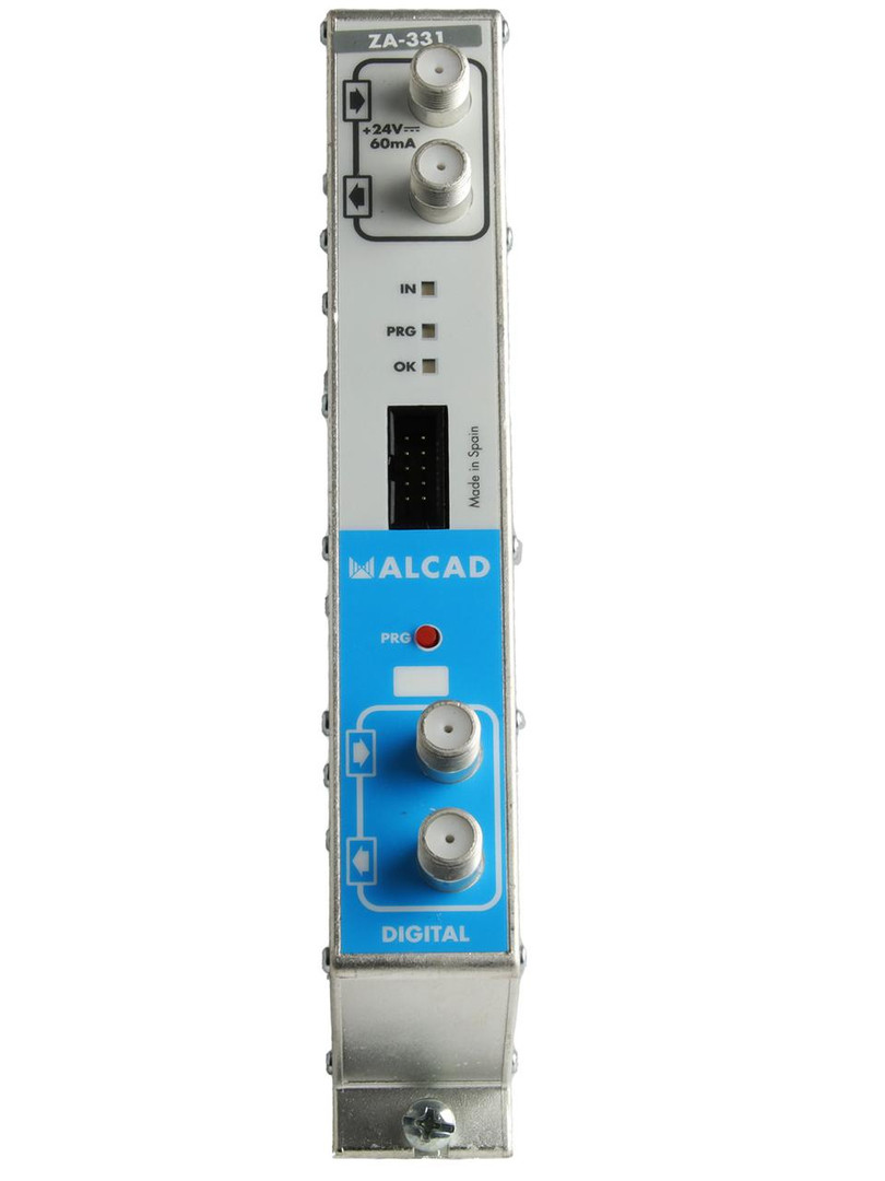 Alcad ZA-331 VHF Channel Processor Module for slotting into MATV rack for signal fine-tuning