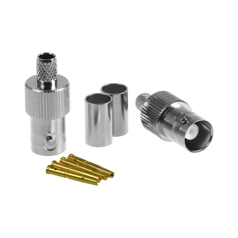 Professional RG59 coaxial BNC Female connectors for CCTV