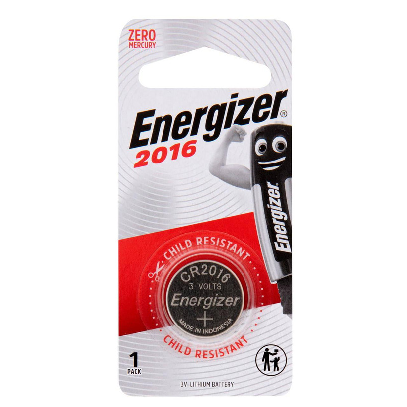 Packaging of Energizer CR2016 Lithium Coin Battery 1 Pack
