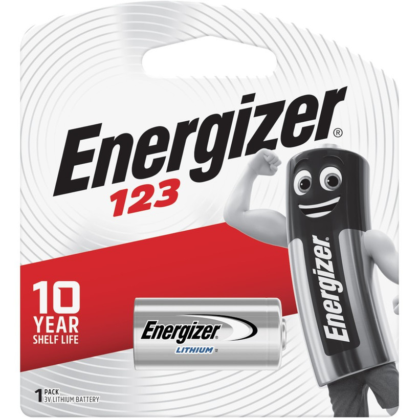 Packaging of ENERGIZER® PHOTO LITHIUM BATTERIES – 123
