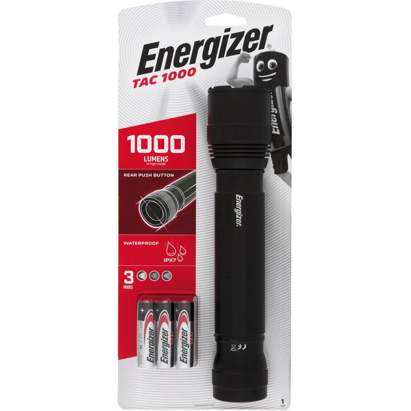 Energizer PMHT61 Tactical Ultra 1000 Lumen Torch in retail packaging