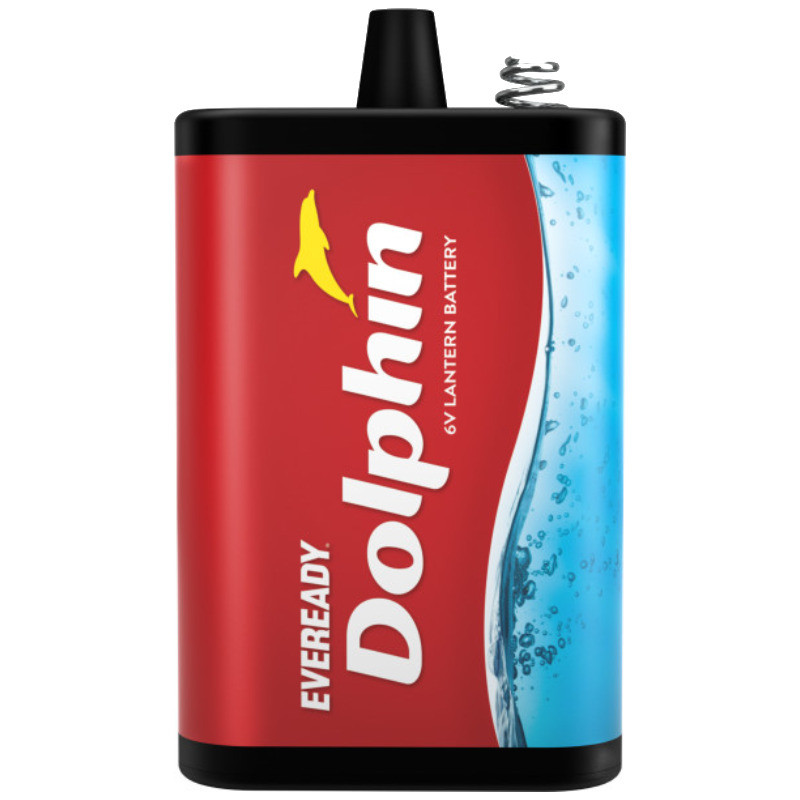 Single piece of Eveready Dolphin 1409 Carbon Zinc 6V lantern battery