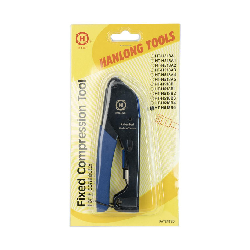Hanlong HT-H518B6 fixed-type F crimper package front view