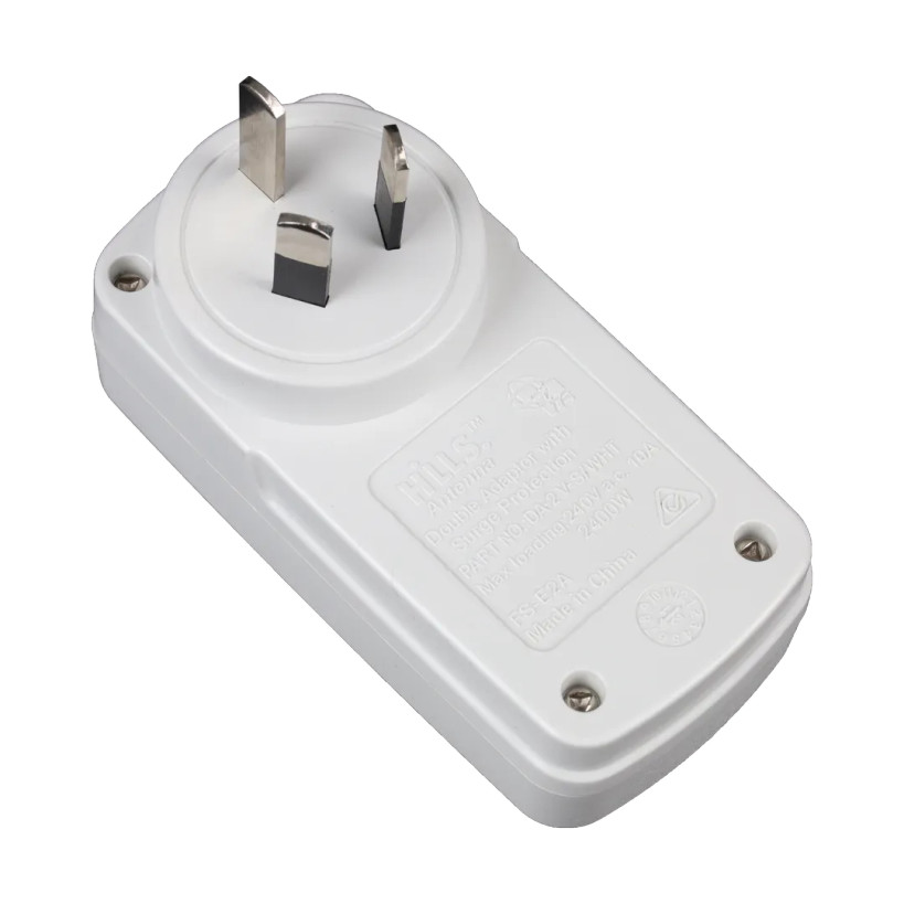Australian standard surge protected double power adaptor