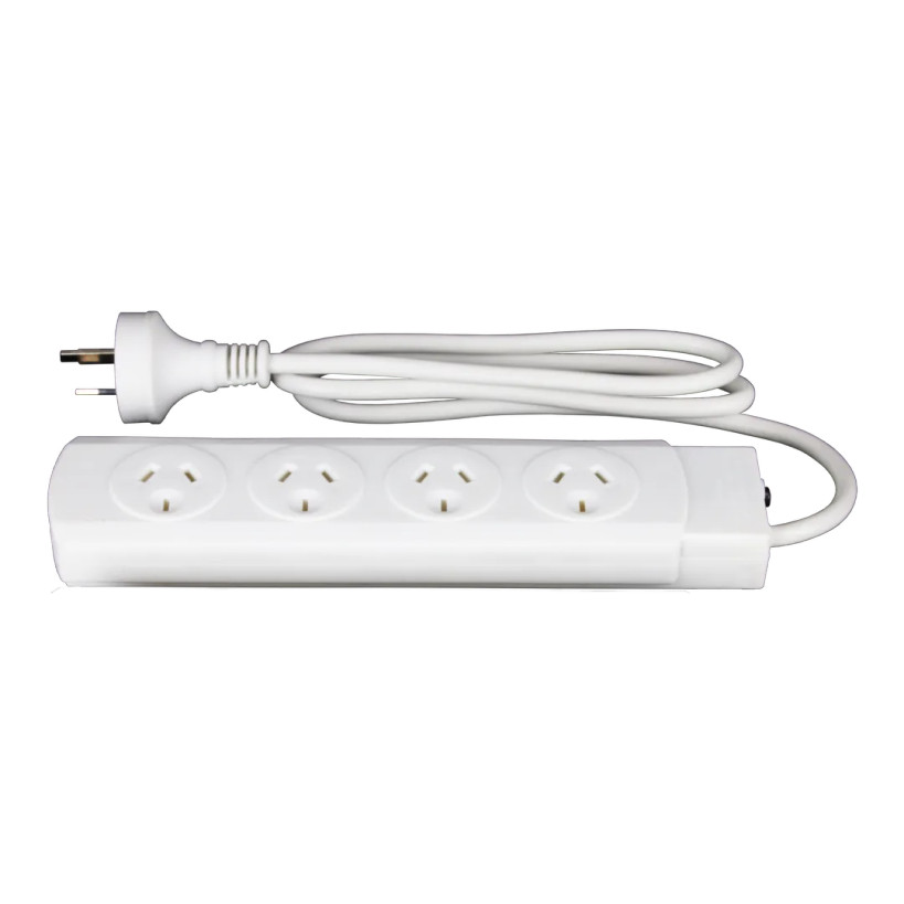 Hills Antenna 4-way power board white with overload protection and 1m cord