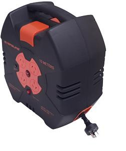 Hills Antenna 15m auto-retracting heavy duty power lead with 4 outlets