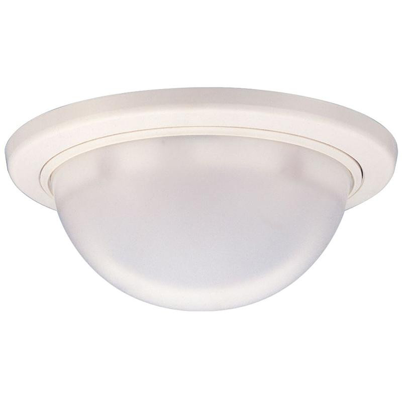 Close-up of Takex PIR-T68R slim design (Ø120 x 47mm) with adjustable sensitivity dial for 60-120% infrared levels.