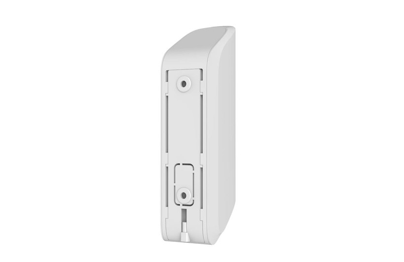 Rear view of Ajax MotionProtect Curtain indoor motion detector with IP54 protection