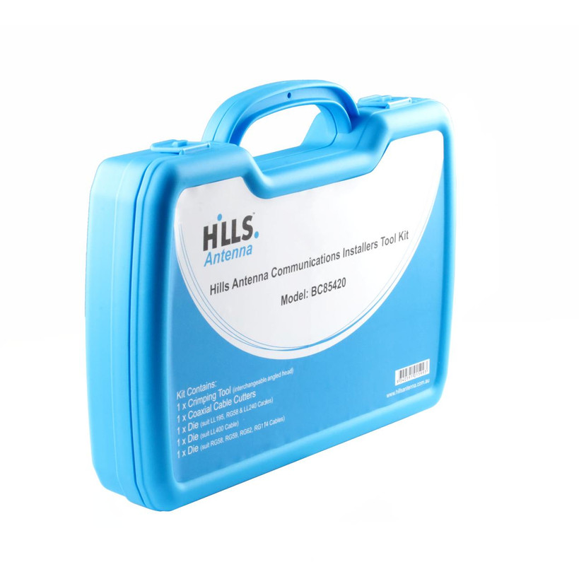 Hills Antenna BG85420 Communications Installer\'s Tool Kit box front angle