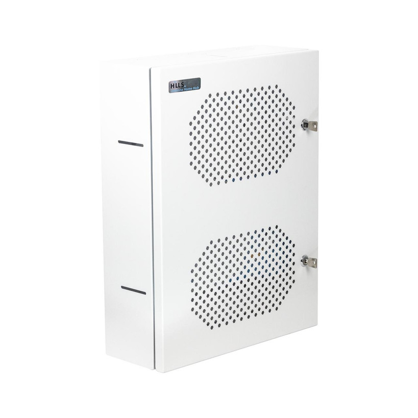 Hills Antenna Home Hub Enclosure – Flexible NBN, Data, AV & TV Enclosure, White Powder-Coated