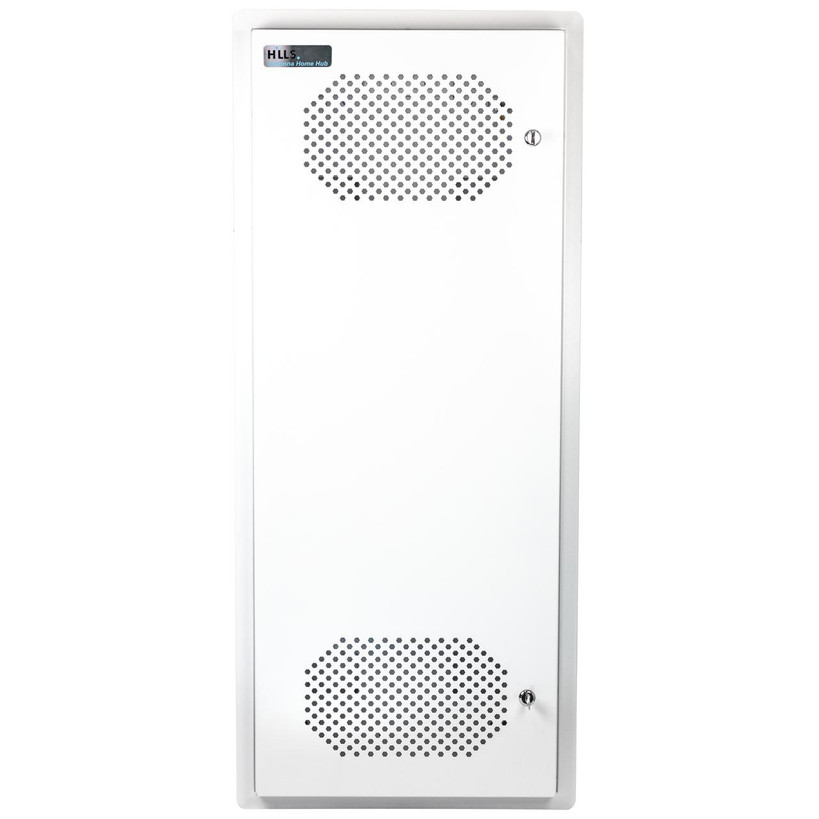 Hills Antenna Home Hub Enclosure – White Powder-Coated NBN, Data, AV & TV Hub