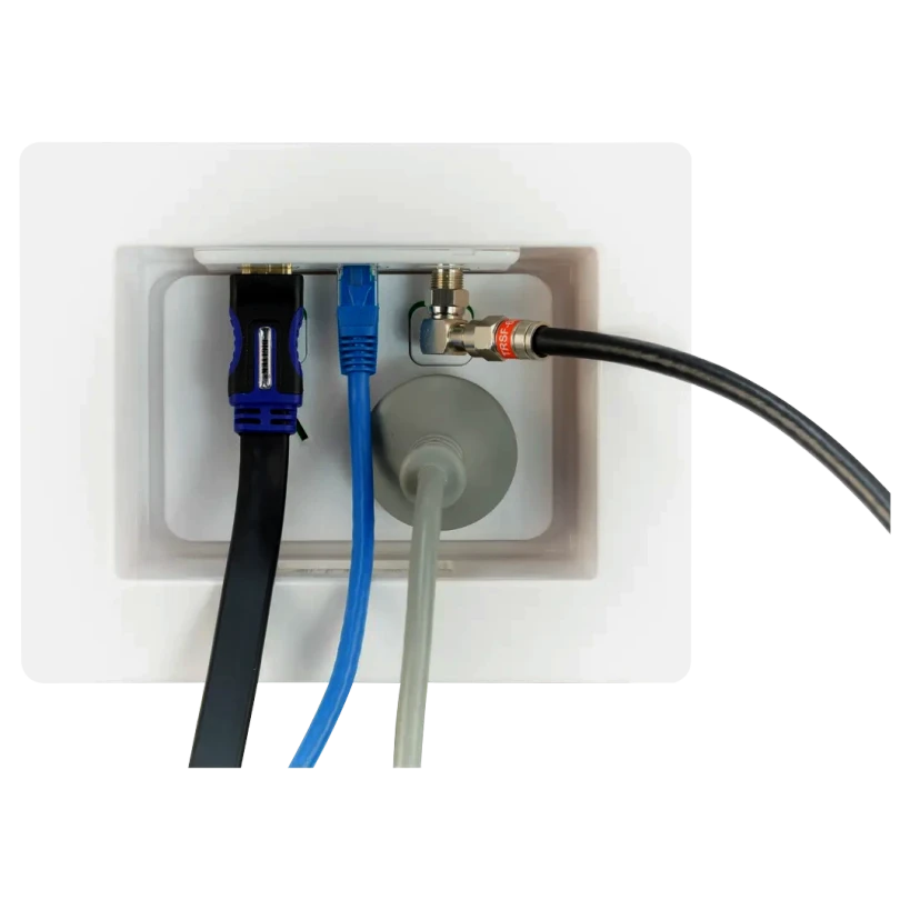 Hills Antenna Recessed Wall Box - White