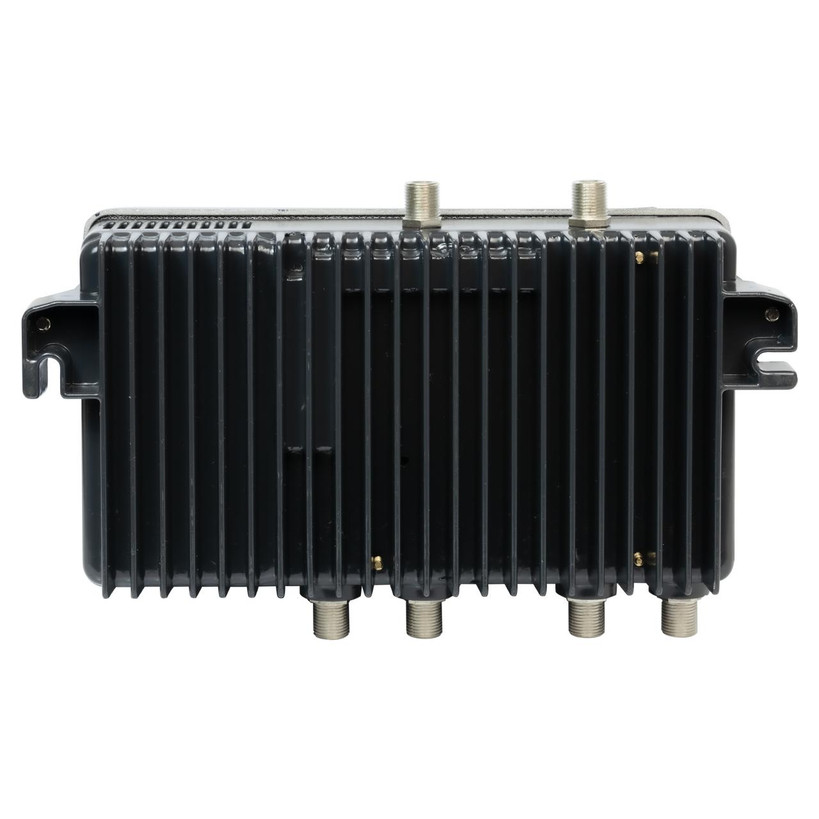 Side view of Hills FC658005C Maxilink-40 amplifier showing connectors rear view