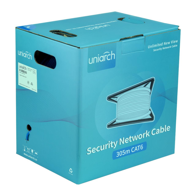 Uniarch CAT6 03A404T07C Security Network Cable Blue 305m