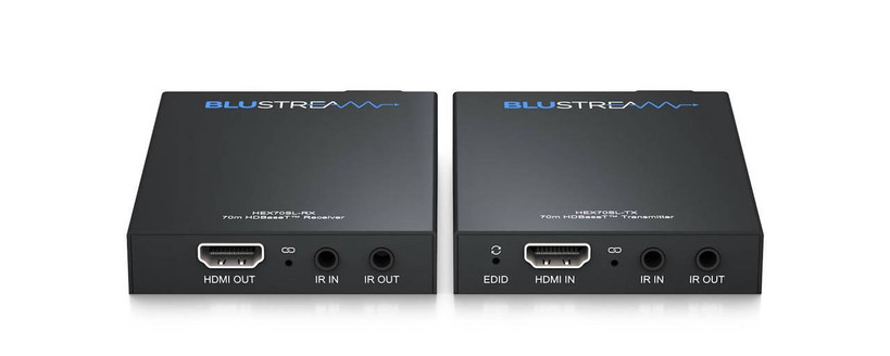 Blustream HEX70SL-TX & RX Slimline HDBaseT Extender Set 