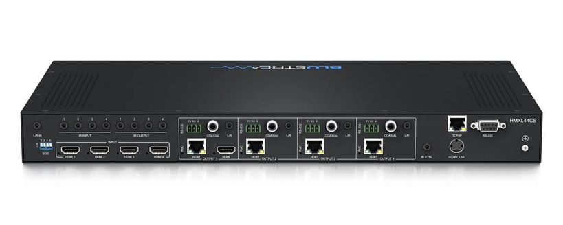Blustream HMXL44CS-KIT 4x4 HDBaseT CSC Matrix back view