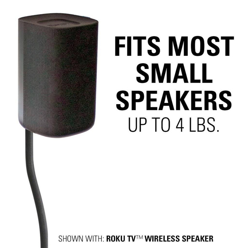 Sanus adjustable speaker stands with 33cm height adjustment for Roku Wireless Speakers