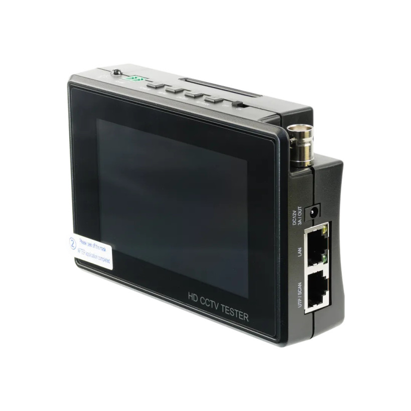 Hills Antenna 16EWWC Wrist Worn CCTV Tester front angle view showing ports and buttons