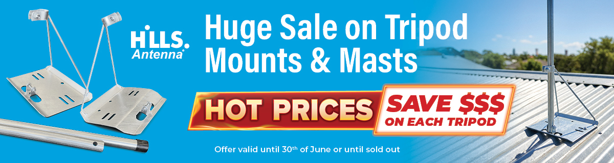 Tripod Mount & Mast sale until 30 June 2026