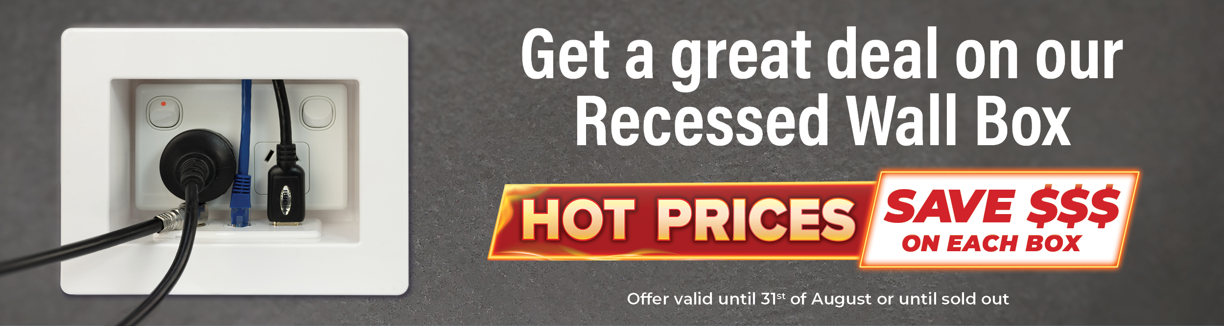 Sale on Recessed Wall Box until 31 August 2026