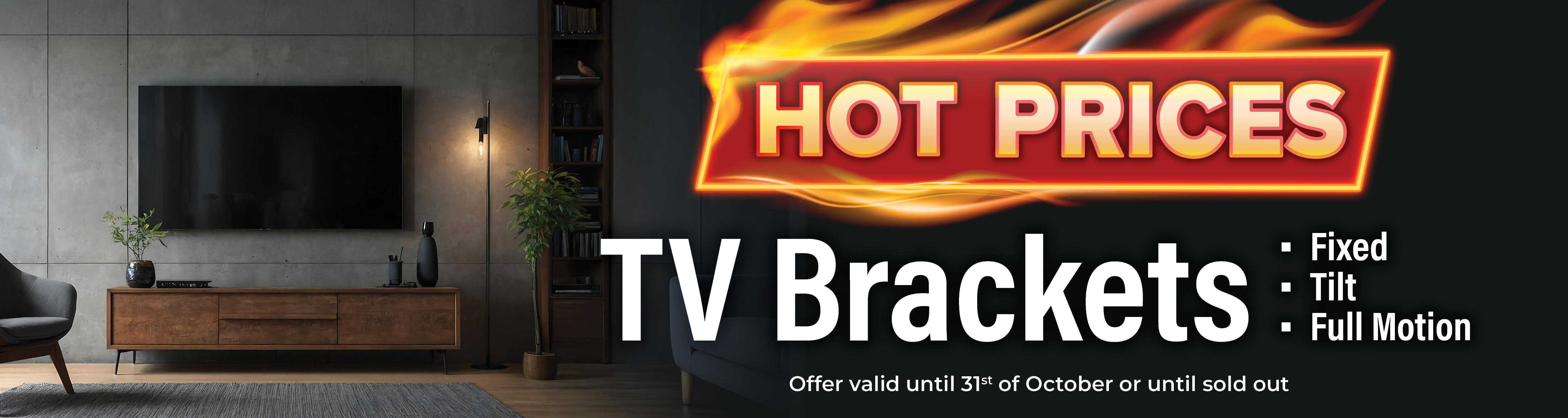 Sale on selected Hills Antenna and Digitek TV Mounts until 31 October 2026