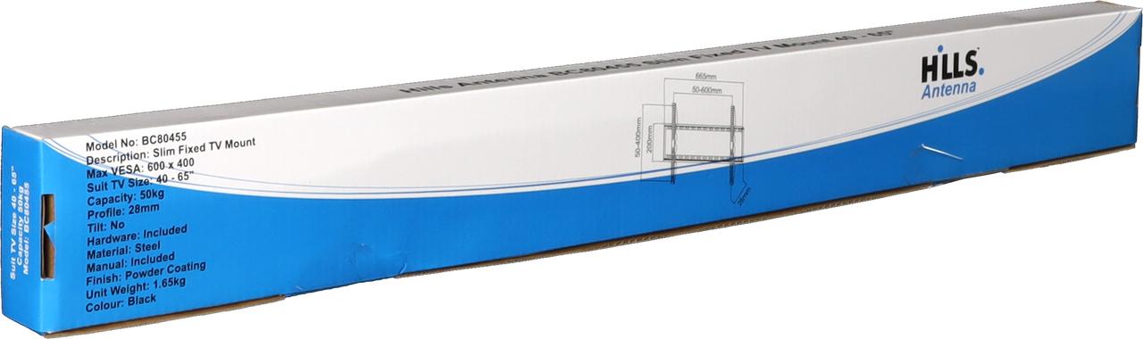 Hills Antenna BC80455 mounting hardware and manual in display box