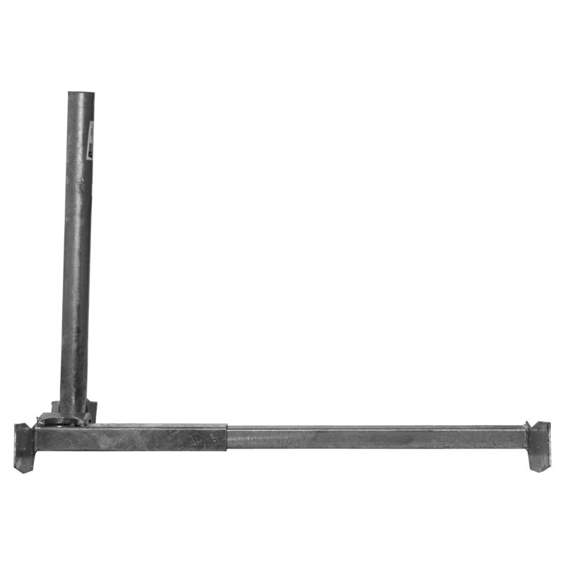 FB607163 long-reach gutter mount ready to be installed with 65 cm Foxtel dish – ladder install