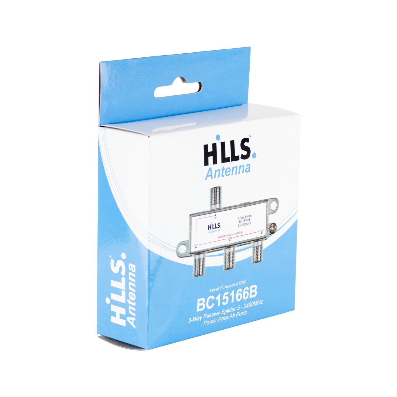 Genuine Rear view of Hills Antenna BC15166B package box