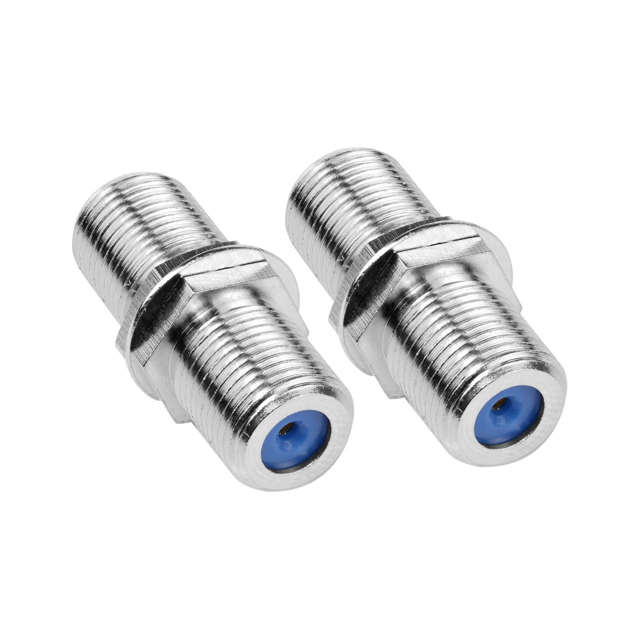 High performance F-Type female connector adaptor 2-pack
