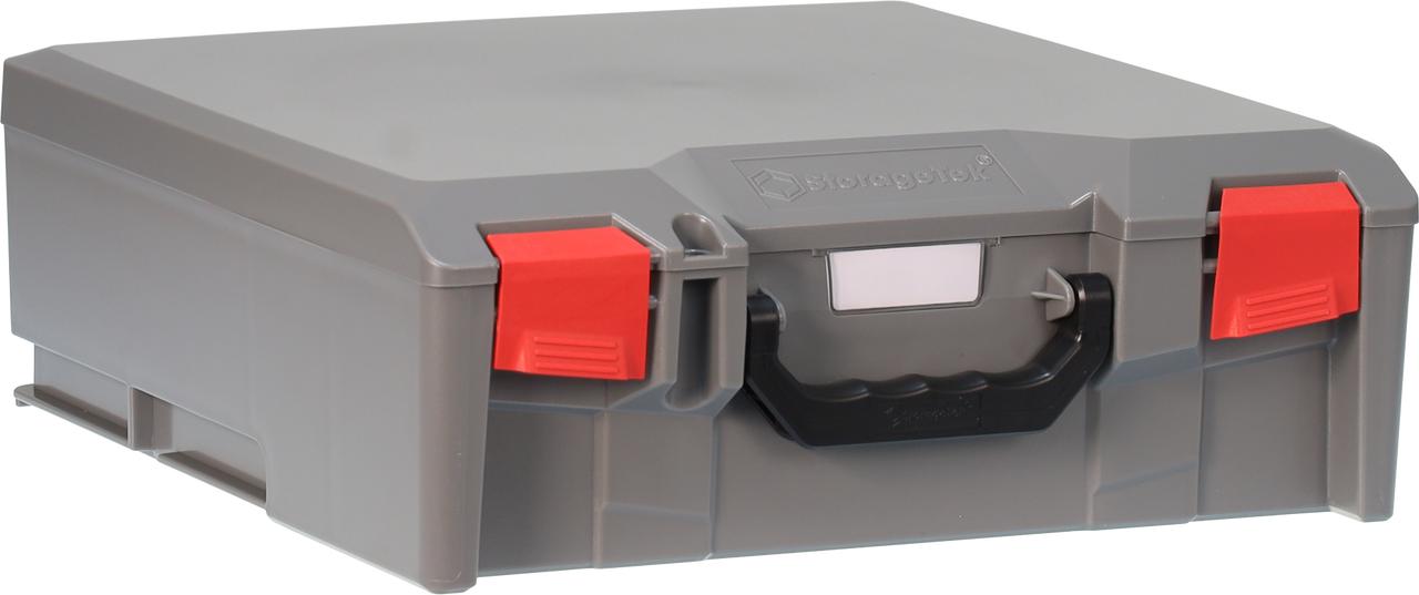 StorageTek Case Large ABS Lid c/w dividers-Grey