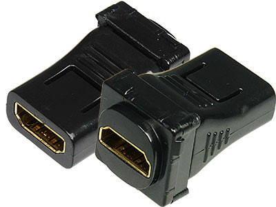 Pair of Digitek black HDMI female to female insert for Digitek and Clipsal wallplate for seamless AV connection