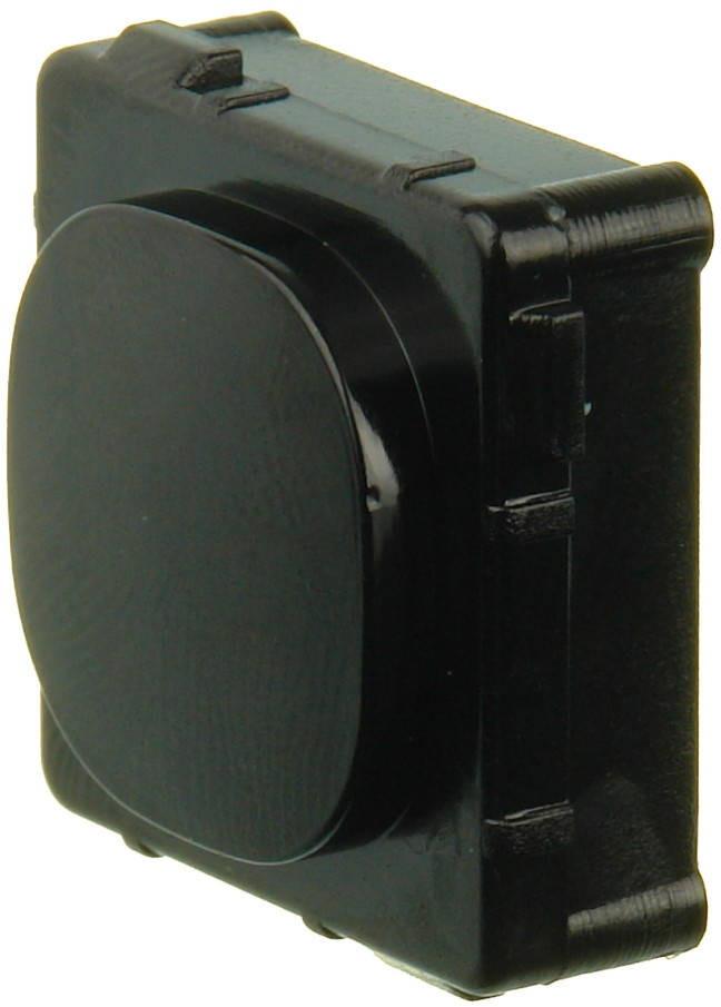 Closeup of black ABS plastic Digitek blank insert showing full slot seal for dust protection