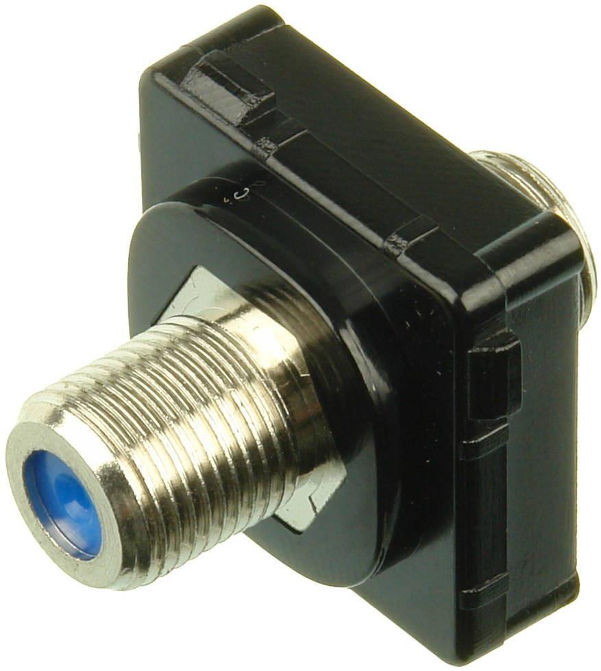 Closeup of black ABS plastic Digitek 3GHz barrel showing gold-plated claws and nickel plating for precision contact