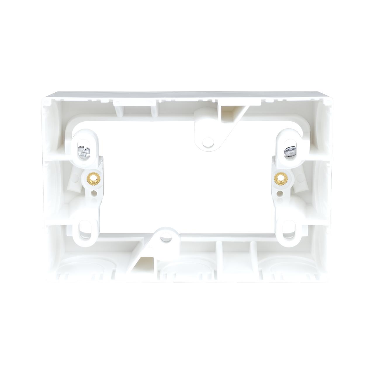 Rear view of Digitek Surface mount wall plate extender 35mm