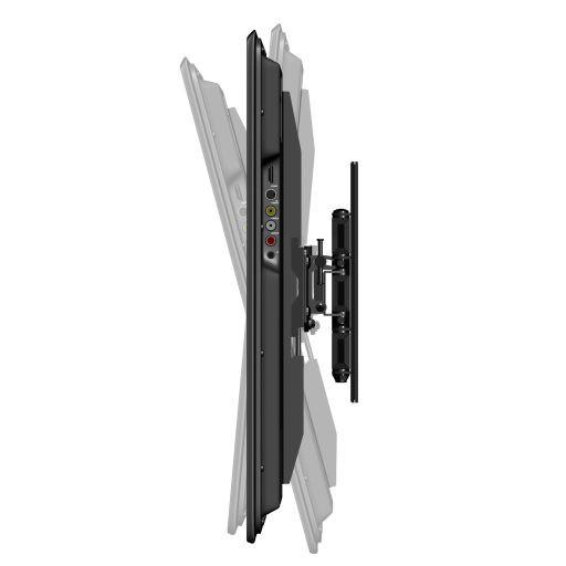 Side view of Secura QLF314-B2 Full-Motion TV Wall Mount for 40\"-70\" TVs unextended profile