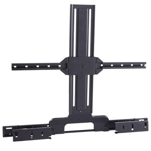 Front view of Sanus WSSATM1 Extendable Soundbar TV Mount for Sonos Arc and Arc Ultra