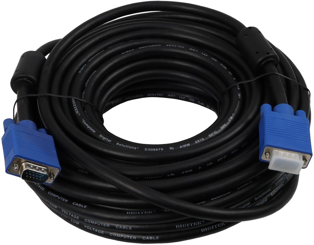 Digitek 20m VGA Male to Male Lead 06VGA20 for connecting extra wide range
