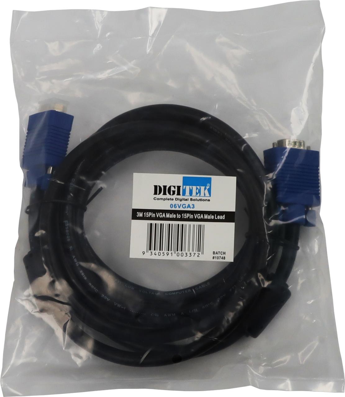 Hang-sell bag for Digitek 06VGA3 3m VGA lead with label