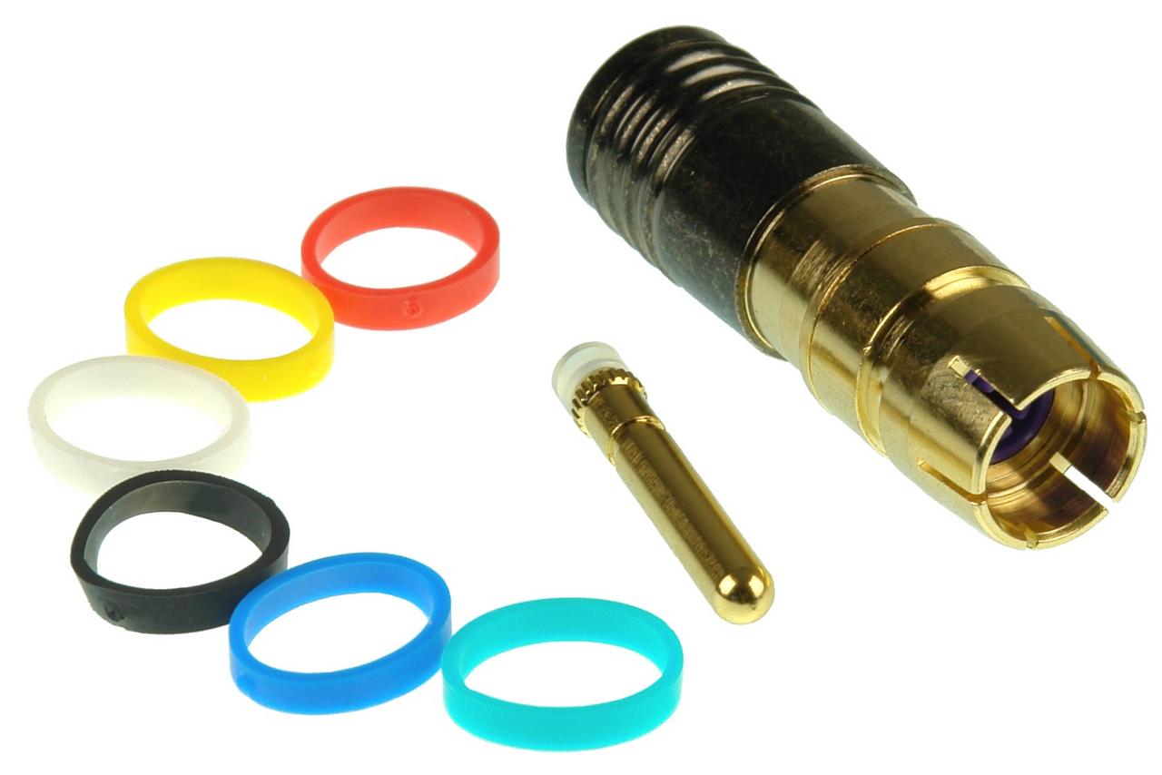 Digitek RG6 RCA Male Compression Connector front view