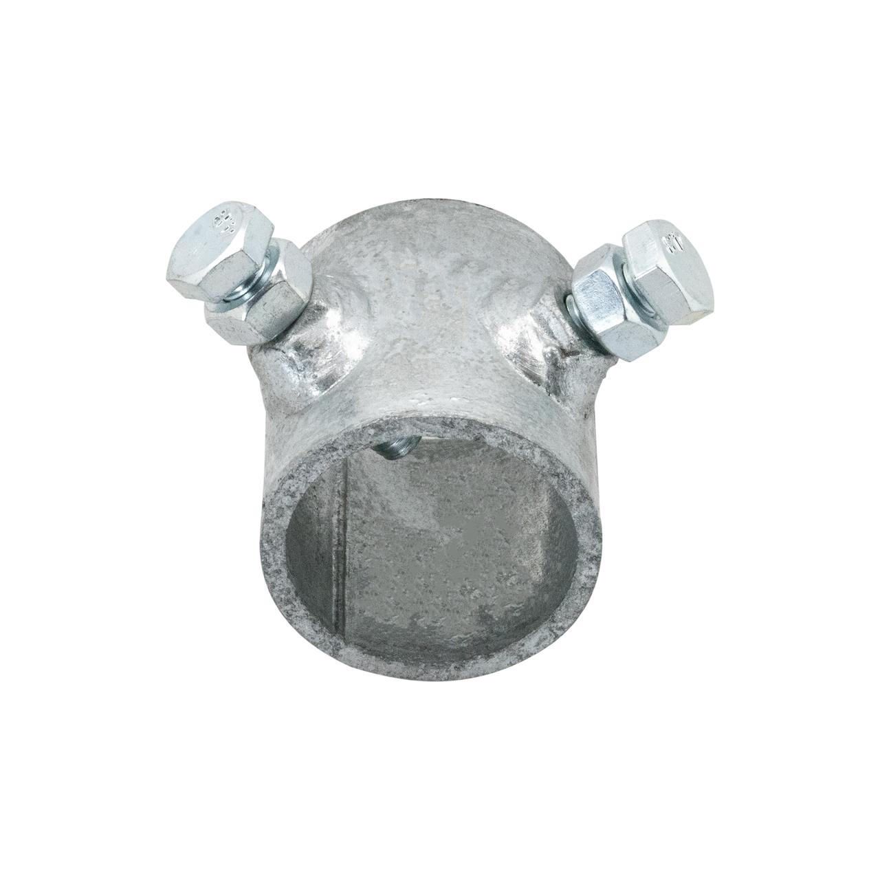 Galvanised Digitek 32mm stay bar collar close-up