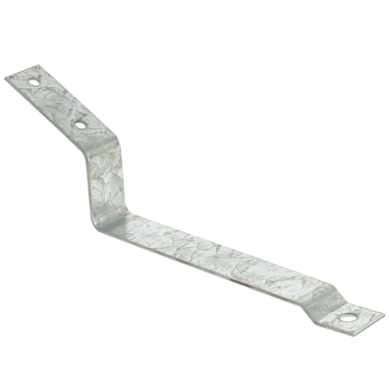Close-up of Digitek 3mm galvanized Z bracket hardware for TV aerial alignment