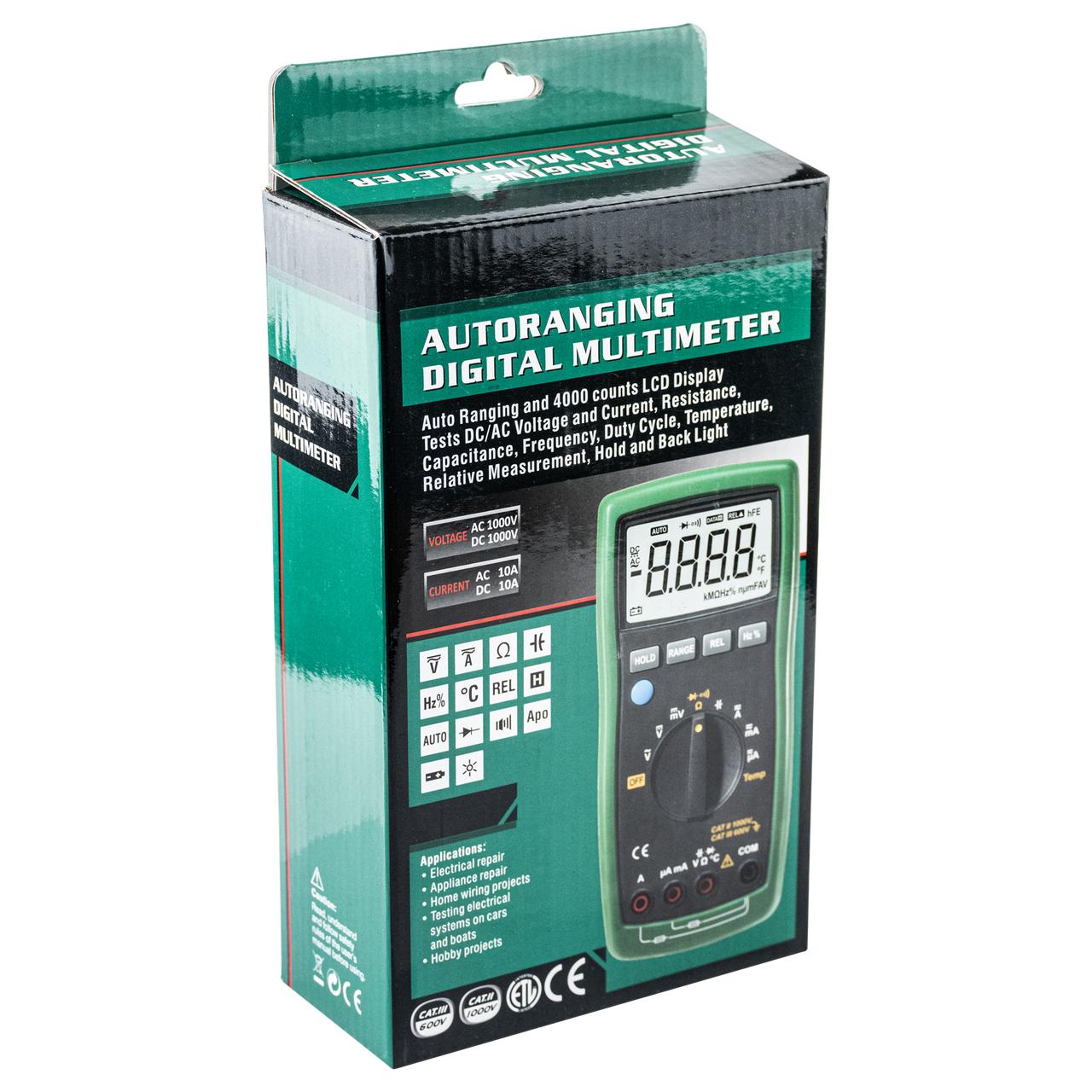 GSM-900 Autoranging Digital Multimeter Display box front angle view